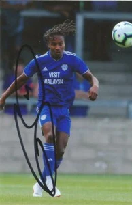 CARDIFF: BOBBY REID SIGNED 6x4 ACTION PHOTO+COA - Picture 1 of 1