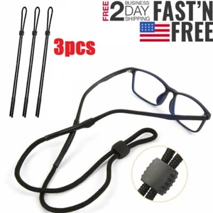 3 Stück Brille Sonnenbrille Umhängeband Kordel Brillen Umhängeband Halter Sicher Sport - Bild 1 von 11