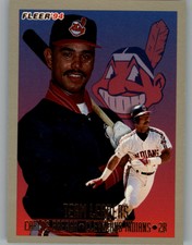 1994 Fleer Team Leaders Cleveland Indians Baseball Card #5 Carlos Baerga