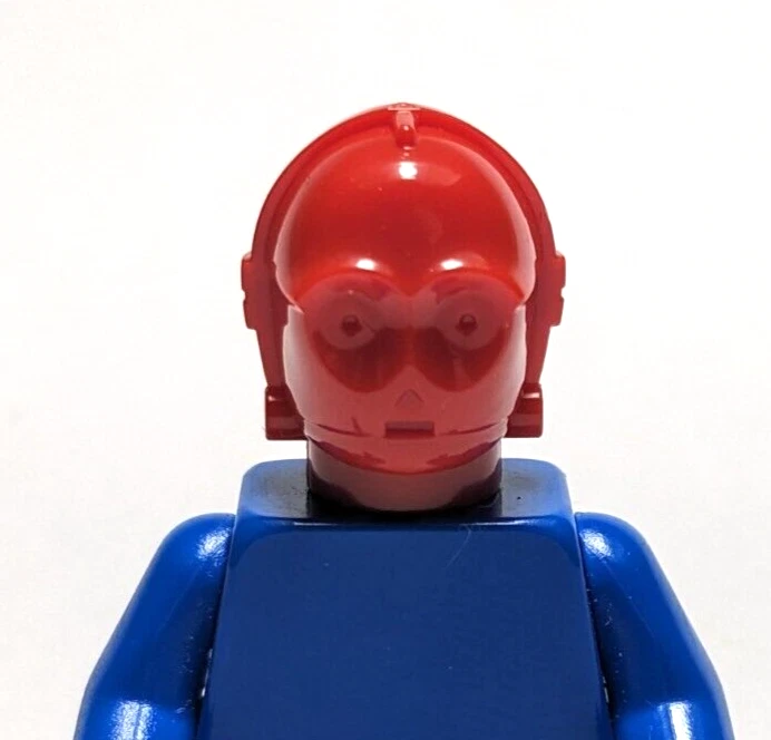 Lego - Minifigure Head - Star Wars - R3-P0 Red Protocol Droid - Image 1 of 1