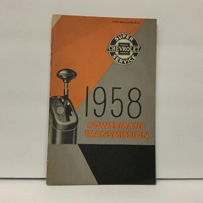 CHEVROLET SUPER SERVICE MANUAL SERVICING POWERMATIC TRANSMISSION 1958 VINTAGE Foto 1 de 4