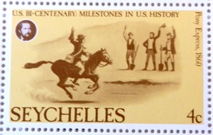 SEYCHELLES 1976 SG386 QEII 4c. BICENTENARY OF AMERICAN REVOLUTION - MNH - Picture 1 of 1