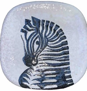 Giraffe Plate Fratelli Fanciullacci Italian Pottery Plate Italy Numbered MCM - Picture 1 of 10
