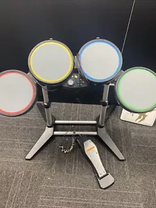 Xbox 360 Rock Band Drums With Foot Pedal - Picture 1 of 4
