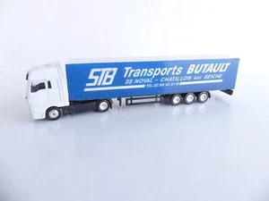 1:87 / CAMION AVEC REMORQUE MARQUAGE PERSONNALISE FRANCAIS TRANSPORT BUTAULT - Picture 1 of 3