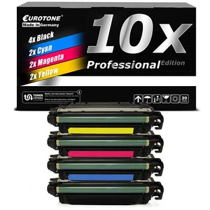 10x Eurotone PRO Patrone für HP Color LaserJet Enterprise CP-5525-N M-750-n - Bild 1 von 4