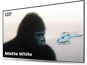 AWOL VISION 120" Fixed Frame Projector Screen,4K / 8K Ultra HD,1.3 dB Peak Gain - Picture 1 of 6