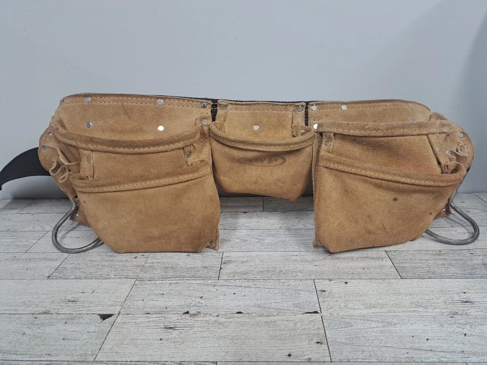 Cinturón de herramientas utilitarias para contratista general de construcción de cuero AWP ajustable Foto 1 de 4