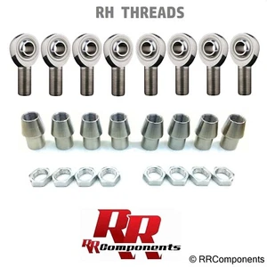 Junta doméstica extremo de varilla de 4 enlaces RH 5/8 x 5/8 orificio cromólico 3 piezas se adapta al orificio de identificación de 1,00 - Imagen 1 de 6