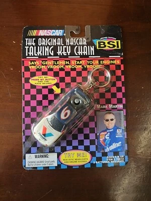 Vintage 1999 Original Nascar Talking Key Chain Mark Martin #6 Needs Battery - Image 1 of 4