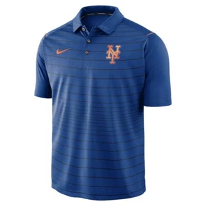New York Mets Shirt Short Nike Polo Dri-Fit Short Sleeve MLB Blue Men's S Small - Picture 1 of 3