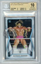 Ultimate Warrior 2020 Topps Transcendent WWE Collection Card #47 43/50 BGS 10