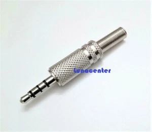 Clavija Conector Jack Macho Para Soldar Ø 3,5 mm - 4 Contactos - Metalico - Imagen 1 de 2