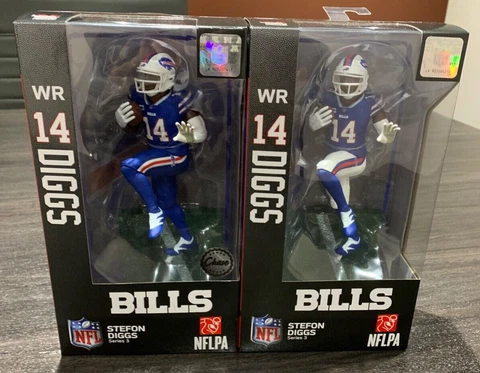 Stephon Diggs Buffalo Bills Series 3 Imports Dragon 7 Figure Regular + Chase Cover