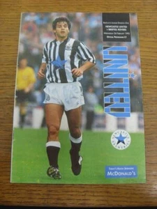 24/02/1993 Newcastle United v Bristol Rovers (Creased, Folded). All UK orders h - Picture 1 of 1