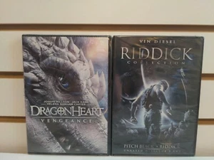 Riddick Collection & Dragon Heart Vengeance DVD Bundle - Picture 1 of 2