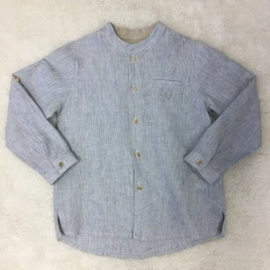 Pili Carrera Little Boy Linen Shirt Size 5Y Blue - Picture 1 of 7
