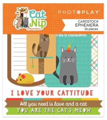 PhotoPlay бумаги CAT NIP - Ephemera высечки 30 штук журнал для скрапбукинга котенок - Изображение 1 из 2