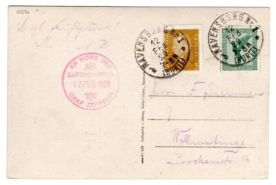 Zeppelin/Flugpost 1929 ABWURF RAVENSBURG (CA0669 - Bild 1 von 2