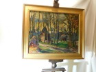 F.Hutton Shill American Listed Artist Antique c1900 Original Arkansas Landscape