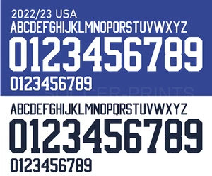 Name&Number Set For USMNT World Cup 2022/2023 Home/Away Top Football Soccer - Picture 1 of 1