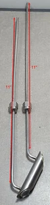 Gas Célula 1/8" Tubo Flexible con Lente (316 SS). 11" y 11" de largo - Imagen 1 de 5