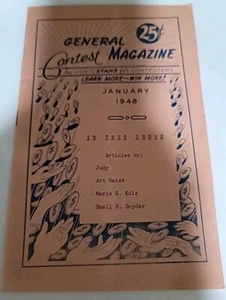 GENERAL CONTEST MAGAZINE JANUARY 1948 By Contestars For Contesters Duluth MN. - Picture 1 of 8