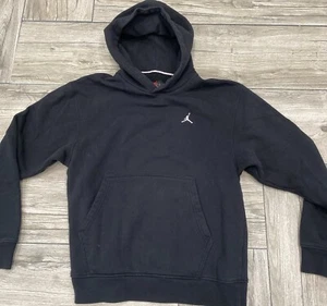 Nike Air Jordan Jumpman Embroidered Logo Black Pullover Hoodie Mens Medium - Picture 1 of 7