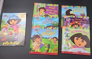 Book - Lot of 6 hardback Dora books with activty book - Imagen 1 de 4