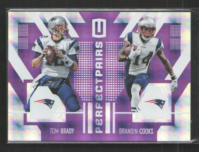 2017 Panini Unparalleled #PA-5 Cooks/ Tom Brady Perfect Pairs Purple /49 (MS) - Image 1 of 2