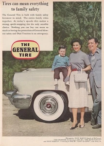 1953 General Tire: Tires Can Mean Everything to Family Safety Vintage Print Ad - Picture 1 of 1