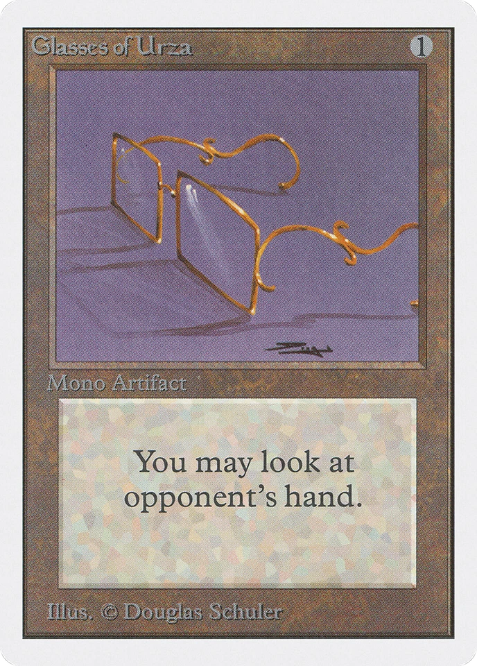 Glasses of Urza (MP) Unlimited Edition 2ED Magic MTG - Image 1 of 1