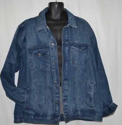 Chaqueta de jean camionero de mezclilla oscura Big The Foundry para hombre 2XLT Foto 1 de 4