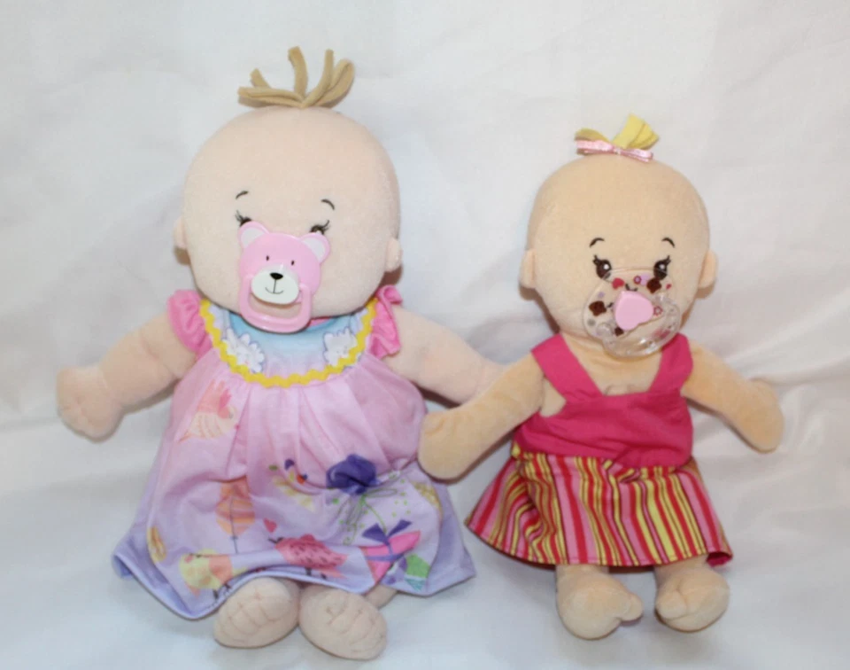 Lot of 2 Manhattan Toy 15" Baby Stella & 12" Wee Dolls w/ Pacifiers Clothes - Image 1 of 4
