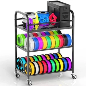 3D Printer Filament Storage Rack, Organizer Rack for 3D Filament, Rolling Fil... - Picture 1 of 9