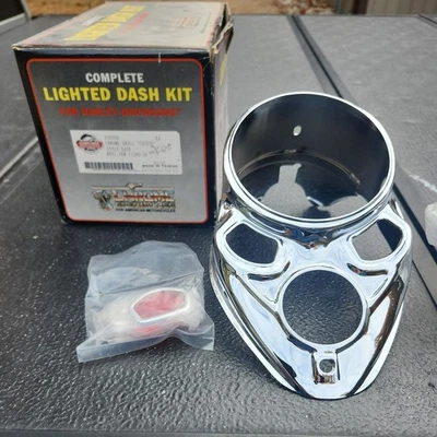 Chrome Skull Cateye Dash Cover for Harley Davidson BT (1936-1984) 71280-39 - Image 1 of 4