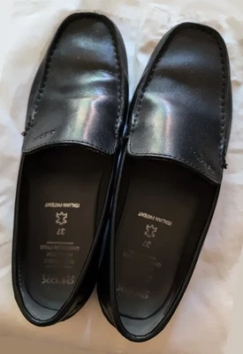 Geox Nuevo Mocasín Fast Youth, Mocasín Nuevo Fast Boy EU 37 Juvenil Negro, Cuero, 5 Foto 1 de 4