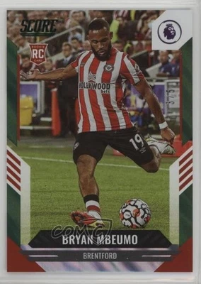 2021-22 Panini Score Premier League Green Lava /5 Bryan Mbeumo #58 Rookie RC - Image 1 of 2