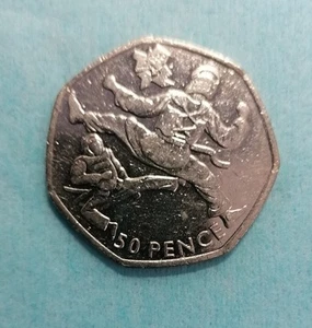 2011 Taekwondo 50p Fifty Pence Coin London Olympics 2012 Circulated - Picture 1 of 1