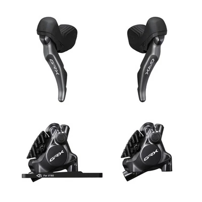 Shimano GRX ST-RX820 BR-RX820 2x12 Shifters Hydraulic Disc Brake Set Calipers - Image 1 of 3