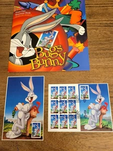 Bugs Bunny USPS 1st Day Issue 31 Stamps, Cancellation Card May 22, 1997, Burbank - Picture 1 of 12