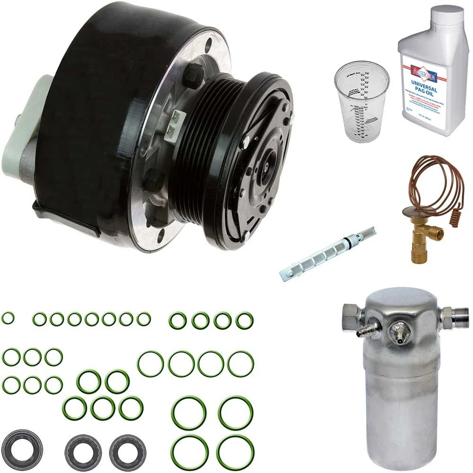Omega AC Compressor w/ A/C Repair Kit For Chevrolet G10 GMC G1500 G3500 - Image 1 of 1