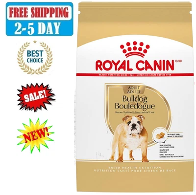 Royal Canin Bulldog Adult Dry Dog Food 17/30lb – Breed Health Nutrition Formula - Image 1 of 4