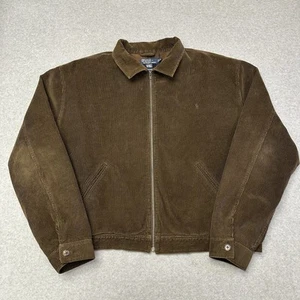 Vintage Polo Ralph Lauren Cord kariert gefüttert Bomberjacke braun Herren Gr. XXL - Bild 1 von 14
