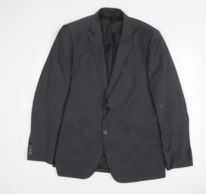 Jaeger Men's Black Wool Blazer Jacket Size 42R - Picture 1 of 12