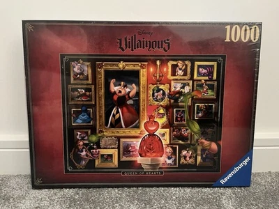 Ravensburger Disney Villainous Queen Of Hearts puzzle 100 pezzi nuovo - Immagine 1 di 4