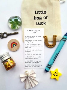 Little Bag of Luck, Good Luck Gift, Small gift, Party Favor Keepsake, Positivity - Picture 1 of 10