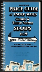 Price Guide of US , Canada & UN Stamps - 1986 Edition by Brookman Stamp Company - Picture 1 of 2