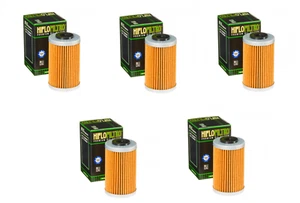 FILTRO DE ACEITE DE MOTOR HI-FLO PAQUETE X 5 PARA KTM SXF450 2007-10 SXF250 13-21 HF652 X5 - Imagen 1 de 3