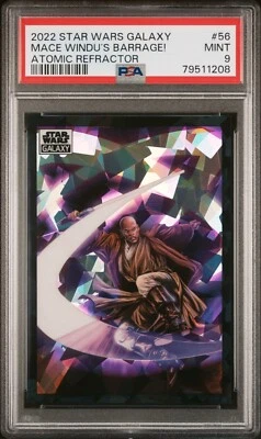 2022 Topps Chrome Star Wars Galaxy Mace Windus Barrage PSA 9 AtomicRefractor/150 - Image 1 of 3